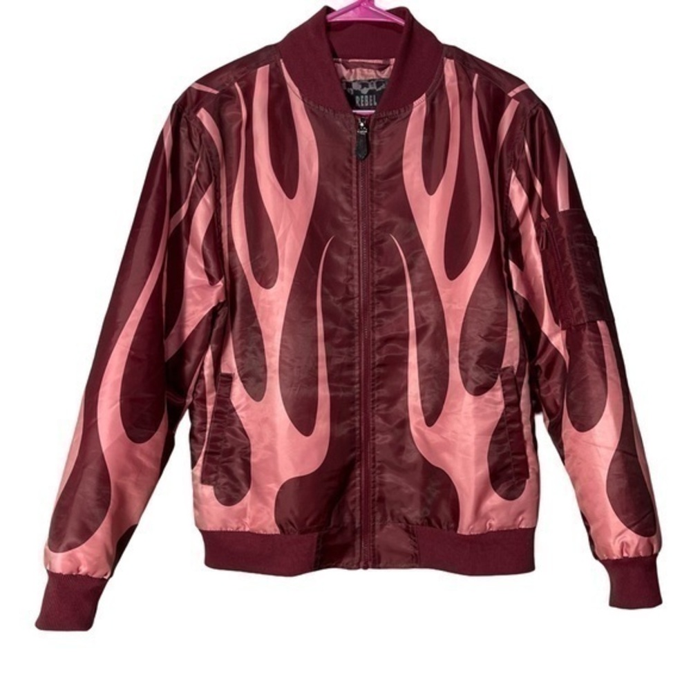 NWT Rebel Vengeance Auburn Flame Water Resistant Jacket Full Zip MENS SIZE S
